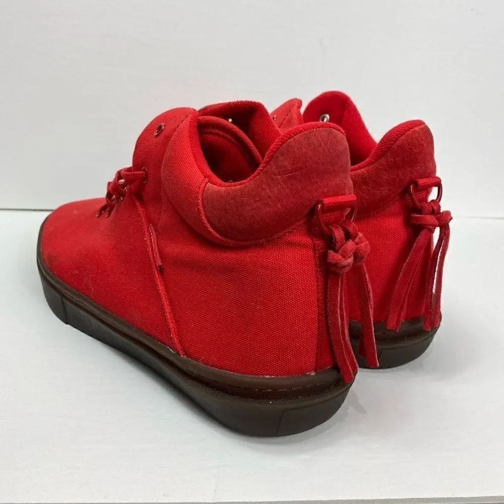 Clear Weather The One Ten Mid Top Sneaker Shoes Red Water Resistant Size 13